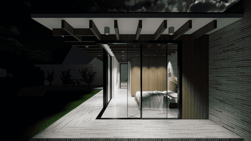 Moderne aanbouw